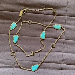 Kendra Scott Kinley turquoise necklace